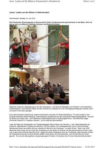 thumbnail of Jesus` Leiden auf der Bühne in Sömmersdorf